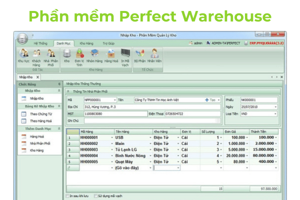 pm Perfect warehouse